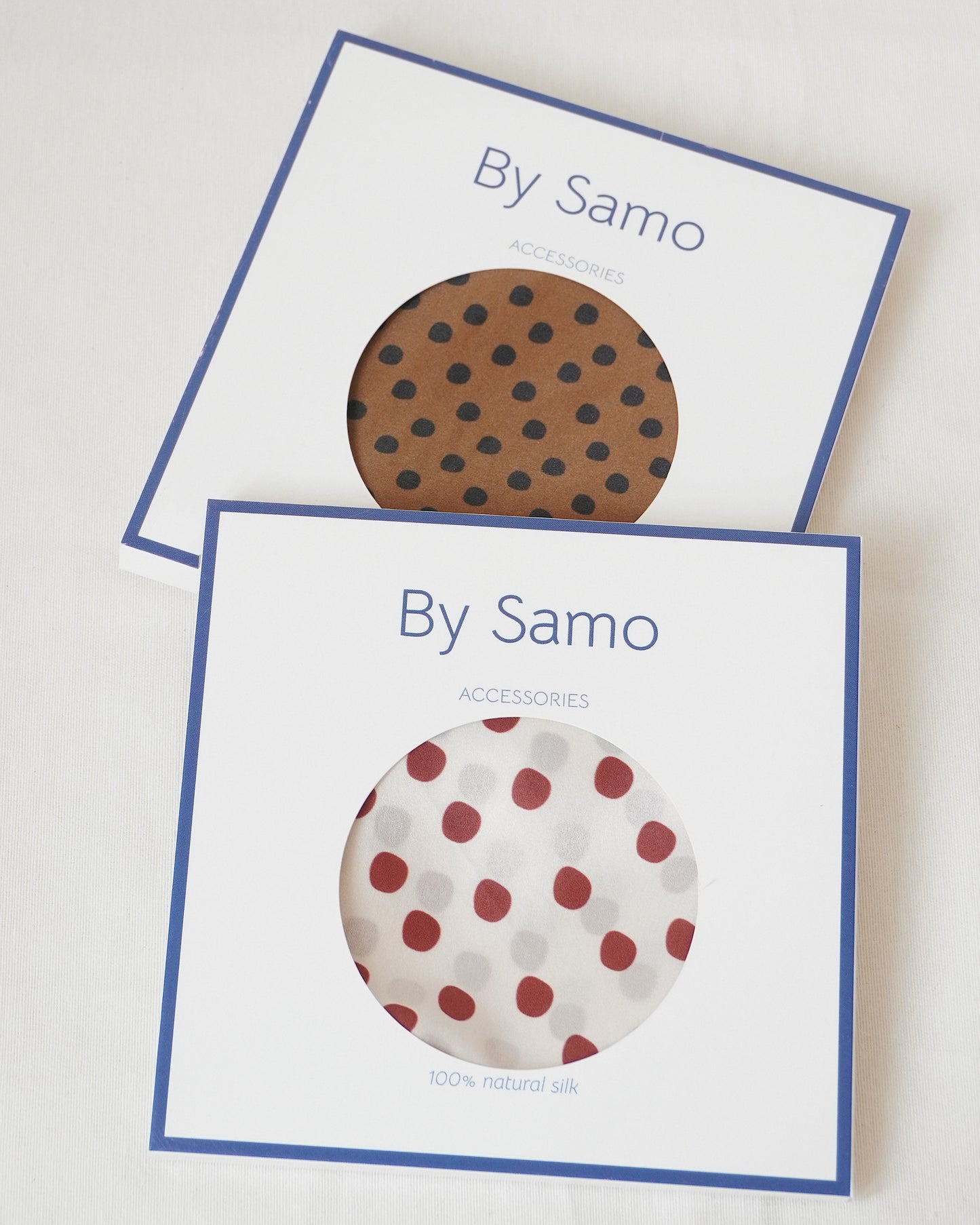 POLKADOT SILK SCARF | BURGUNDY