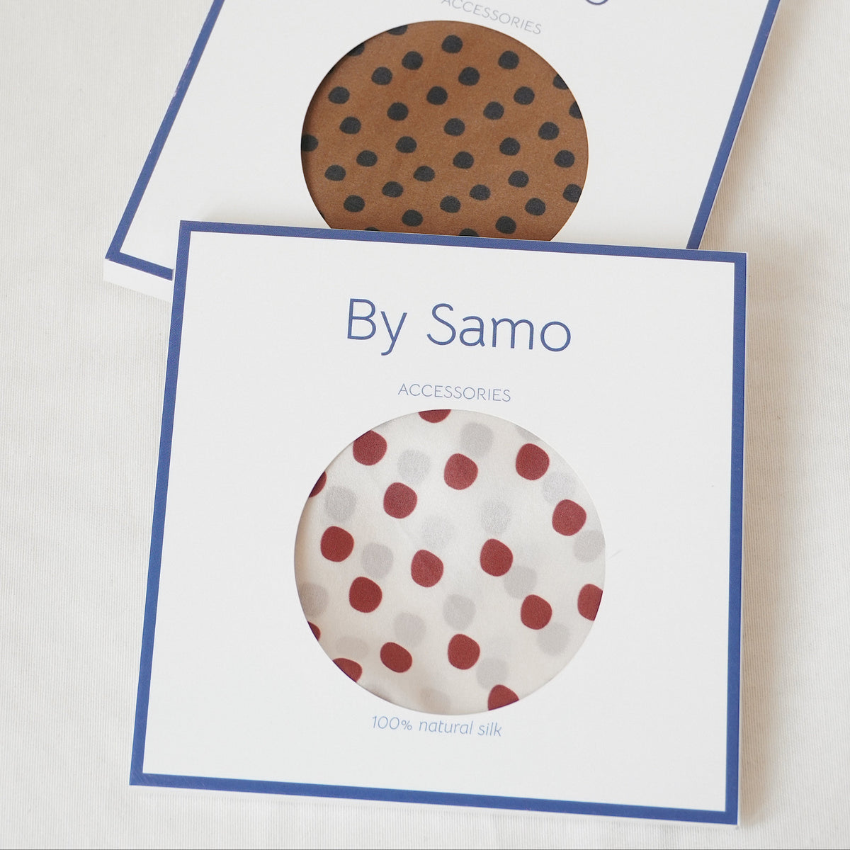 PAÑUELO DE SEDA POLKADOT | BURDEOS