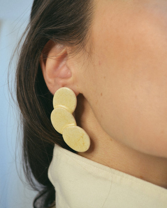 EMA CRÈME EARRINGS