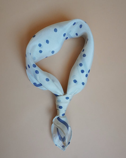 POLKADOT BLEU SCARF
